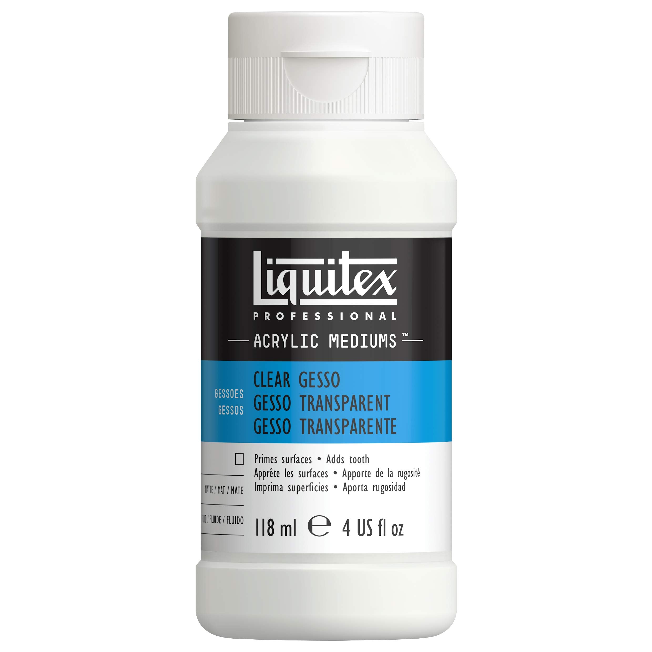Liquitex 7604 Clear Gesso Surface Prep Medium, 4-Ounce
