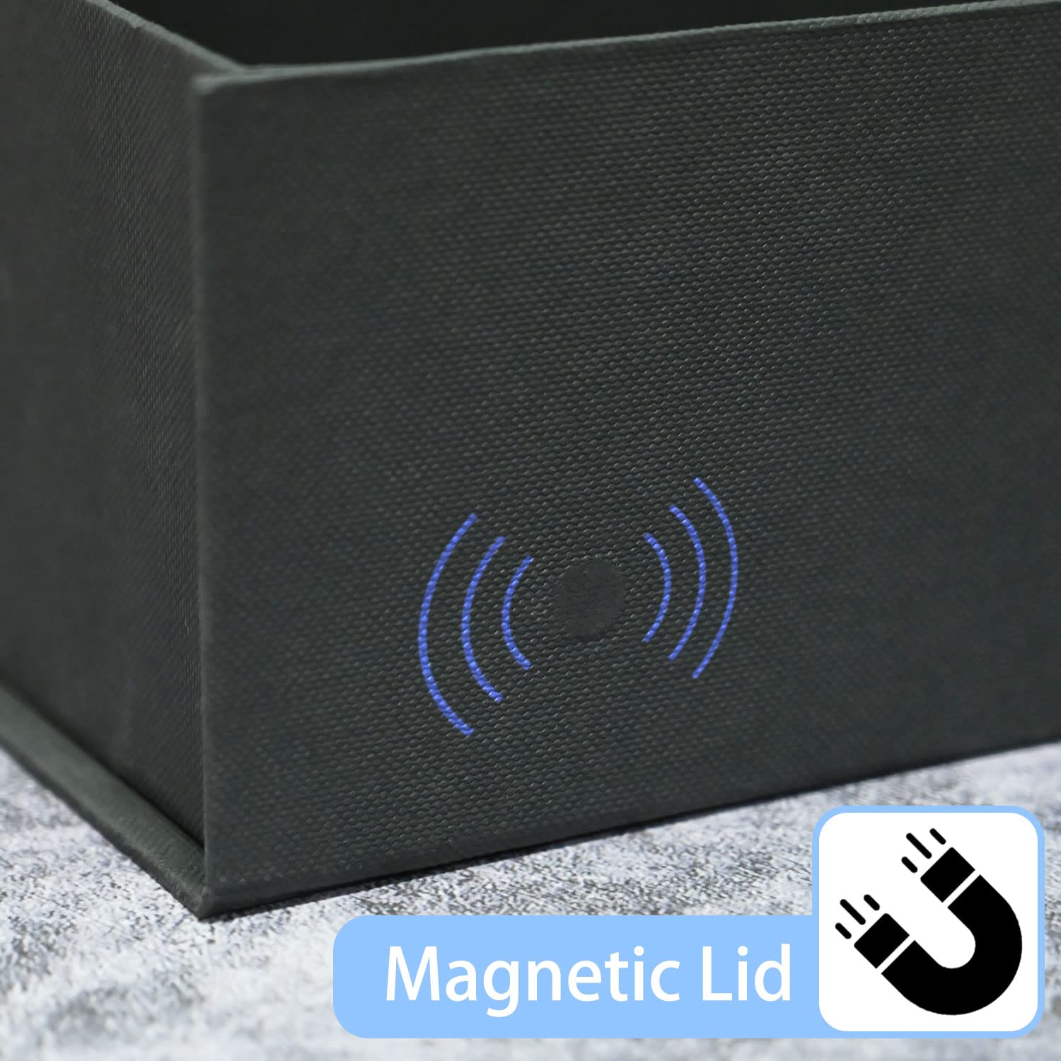 LIFELUM Large Gift Box 13.5 x 10 x 4 inch Black Gift Box with Magnetic Lid Bridesmaid Proposal Gift Boxes for Presents with Lids,Card,Ribbon,Shredded Paper Filler (1 Pcs）