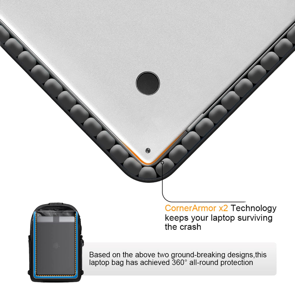 Tzowla Laptop Backpack Anti-Theft Water Resistant Bag with USB Charging Port and Lock 15.6 Inch Computer Business Travel Backpacks for Women Men College School Student Gift,Bookbag Casual Daypack