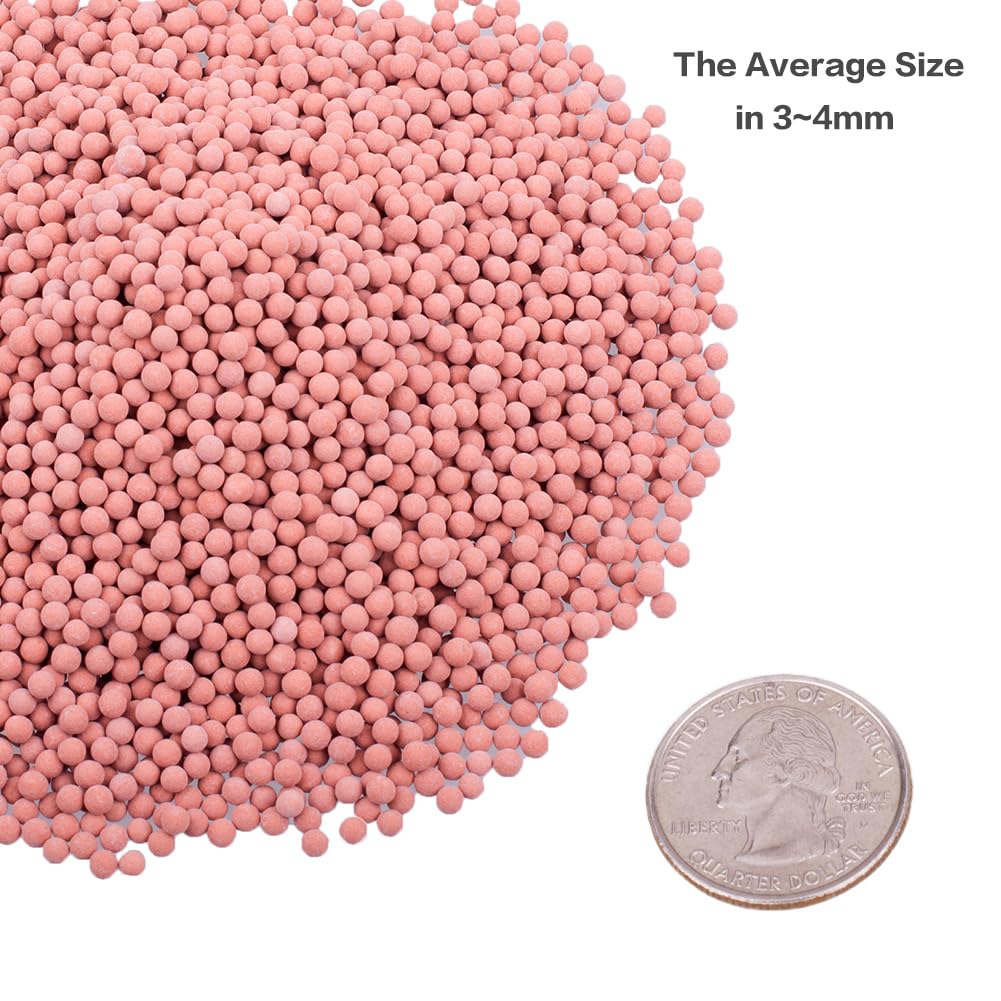 HOT SEAL 2.2 Lb Clay Pebbles, 3-4mm Gardening Ceramsites Growing Media for Succulents Orchids, Aquaponics, Aquaculture Hydroponics. Ceramsite Clay Rocks Decor Cultivation, Leca for Plants