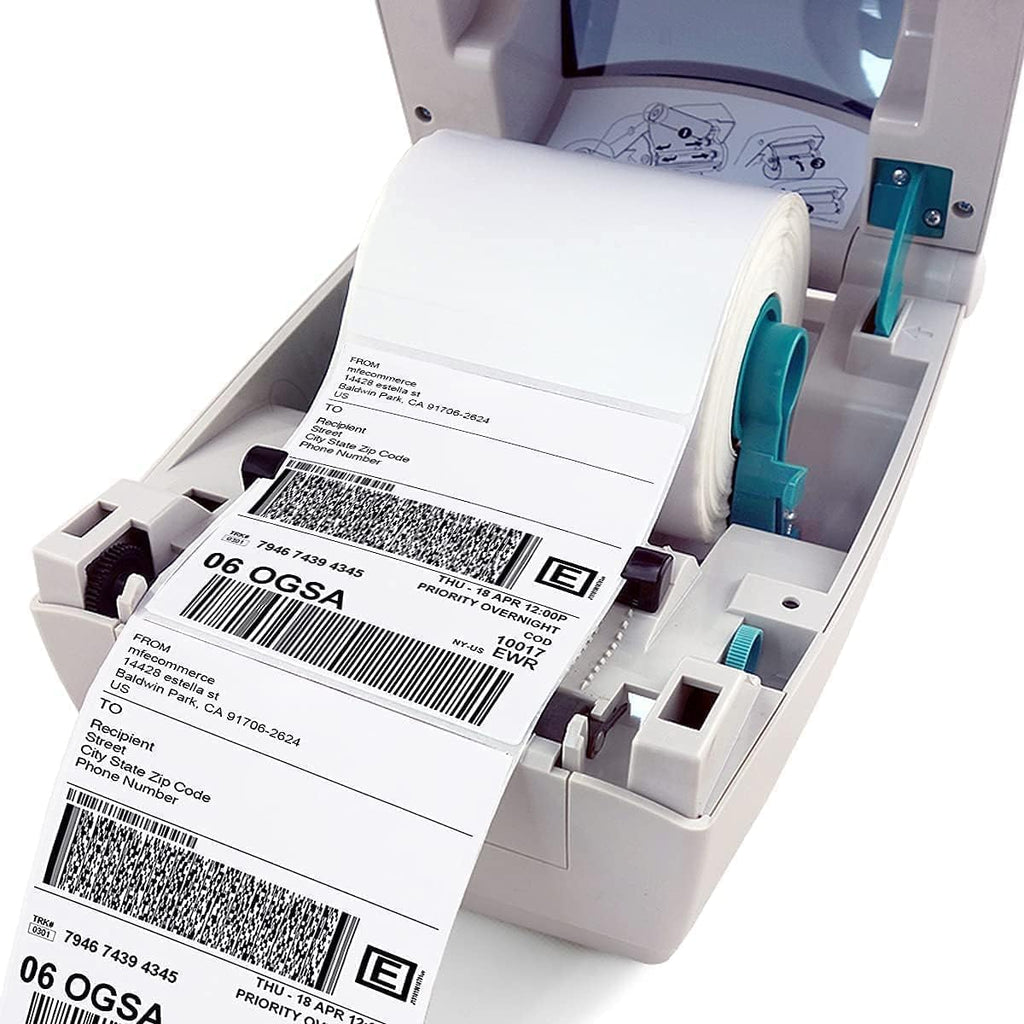 4”x6” Thermal Labels Shipping Labels, BESTIKER 4”x6” Direct Thermal Labels 4 Rolls, Compatible Zebra 2844 Rollo Thermal Printer Label 4x6 with Perforated, 250 Labels/Roll, 1” Core, Total 1000 Labels
