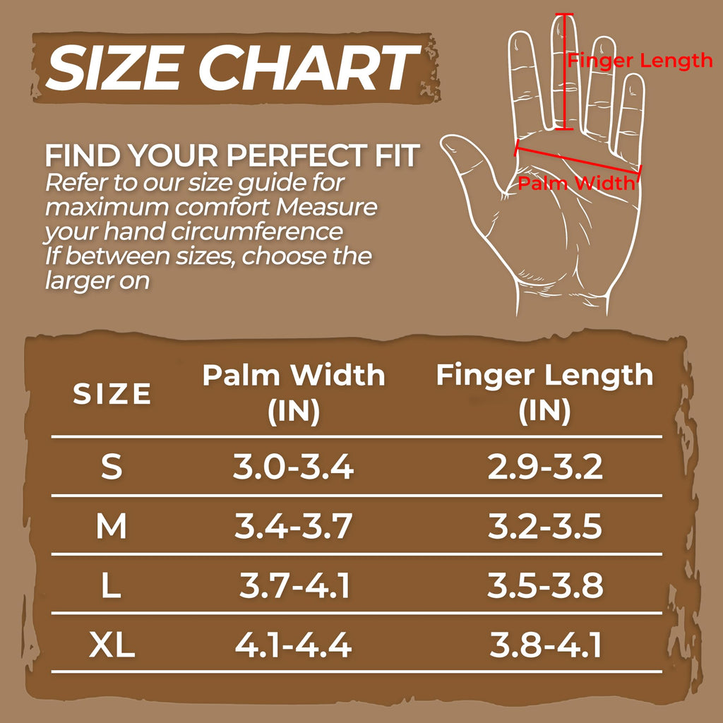 HLDD HANDLANDY Long Gardening Gloves for Women Men - Leather Rose Pruning Gloves Thorn Proof - Breathable Working Glove for Planting, Weeding, Yard Work