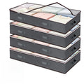Budding Joy 90L Under Bed Storage Containers, Closet Organizers and Storage Bins, Foldable Underbed Storage Bags for Blankets, Towels, Comforter, Sweaters, Pillows, Linen Sheets, Wrapping Paper