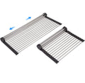 Roll up Dish Drying Rack Over The Sink Kitchen Roll up Sink Drying Rack Portable Dish Rack Dish Drainer (12.79’’21.25’’)