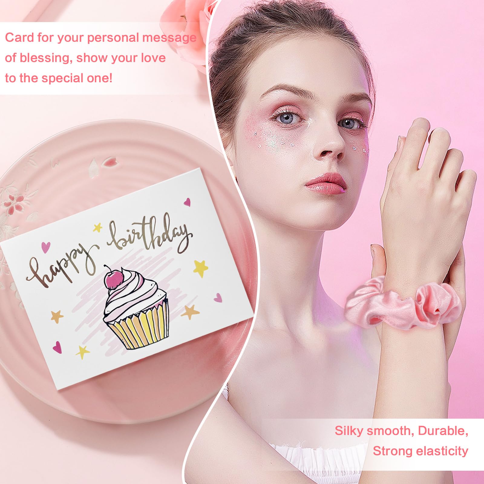Awfrky Sweet 16 Gifts for Girls, Best 16th Birthday Gift Set, 7 Items, Including Insulated Tumbler, Bracelet, Socks, Candles, Hair Tie & Card