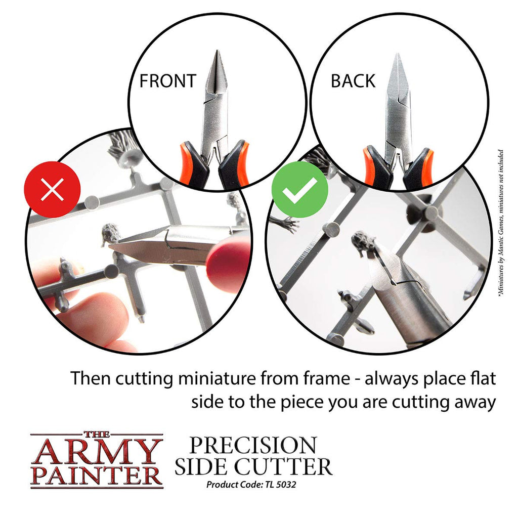 The Army Painter, Precision Side Cutter: for Plastic, Resin and Metal Figurines - Stainless Steel Precision Tool for Assembling Wargames Table Figures