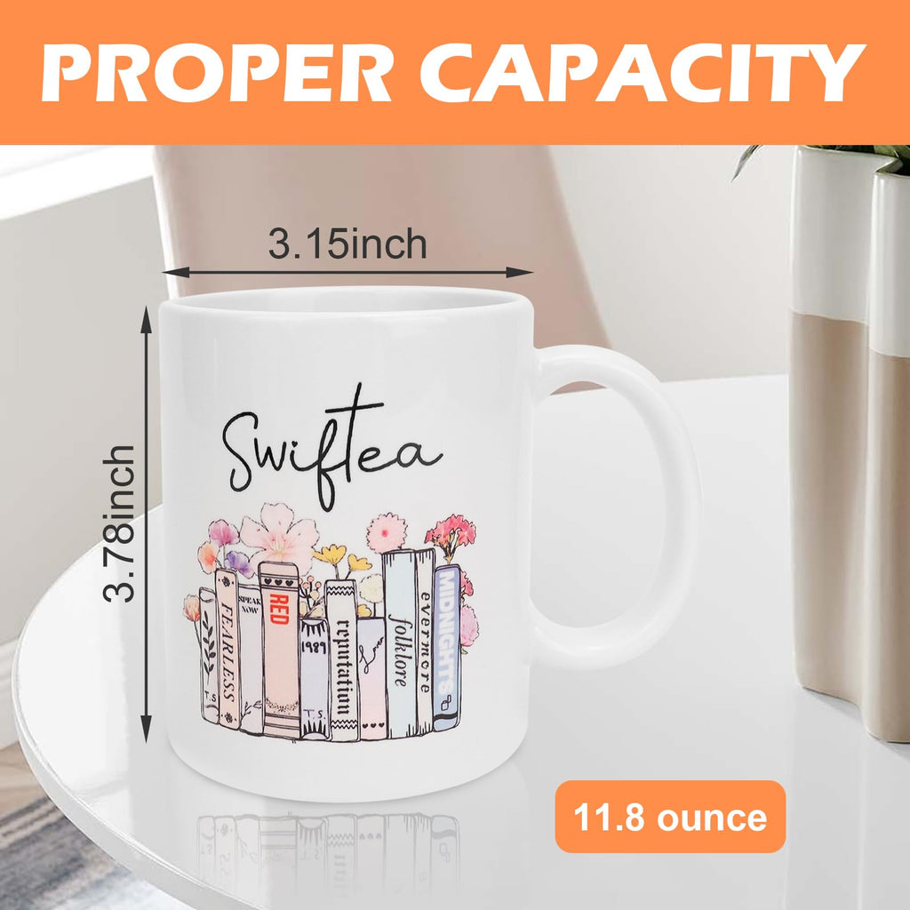 Singer Album Coffee Mug for Singer Fans, Tea Cup Merch for Womens and Girls, ERAS Music Lover Gift 11 Oz Ceramic Tea Mug Great Gift for Holiday Birthday Christmas