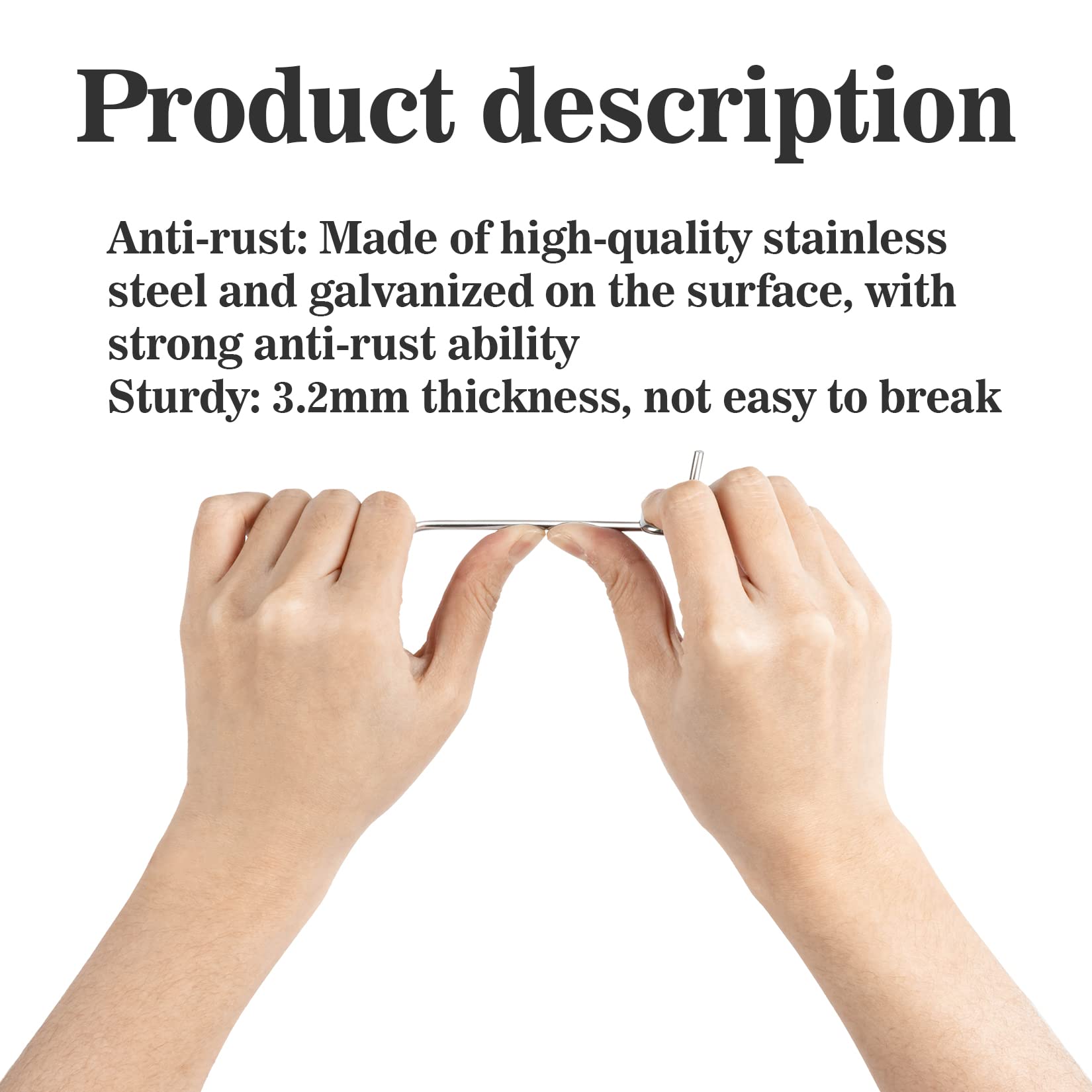 MAQIHAN 50Pcs Pegboard Hooks for 1/4'' Boards - 4inch Metal Peg Boards Hooks Heavy Duty Peg Board Display Slat Wall Panel Hooks Garage Organization Hanging Storage Suncast Shed Pegboard Organizer