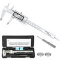 Simhevn150mm Digital Caliper, 6 Inch Stainless Steel Electronic Digital Caliper, with Extra-Large LCD Screen, Auto-Off Feature, Inch and Millimeter Conversion Metal Measuring Tool Caliper