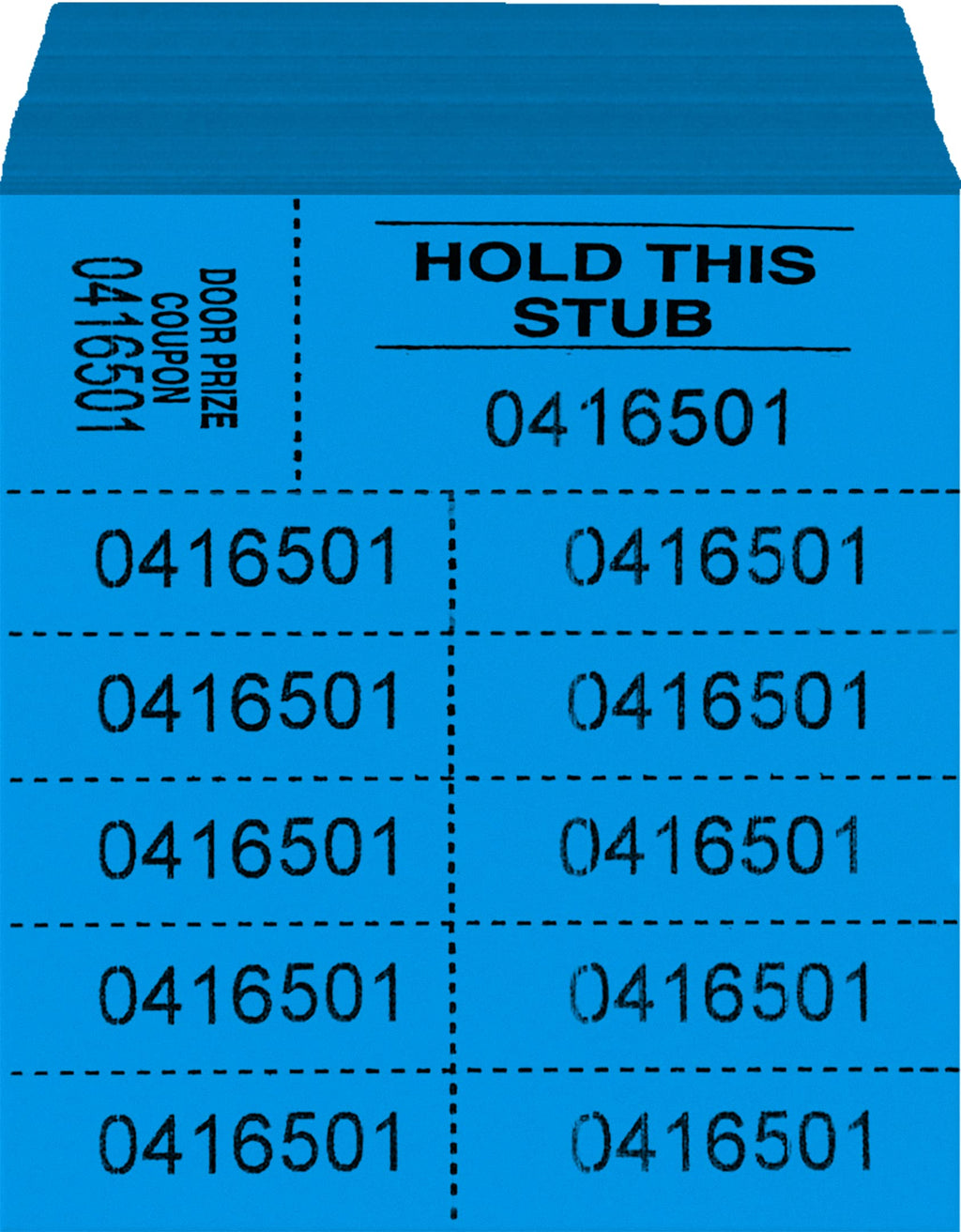 Auction Tickets - 500 Sheets - 10 Numbers per Sheet (Blue)