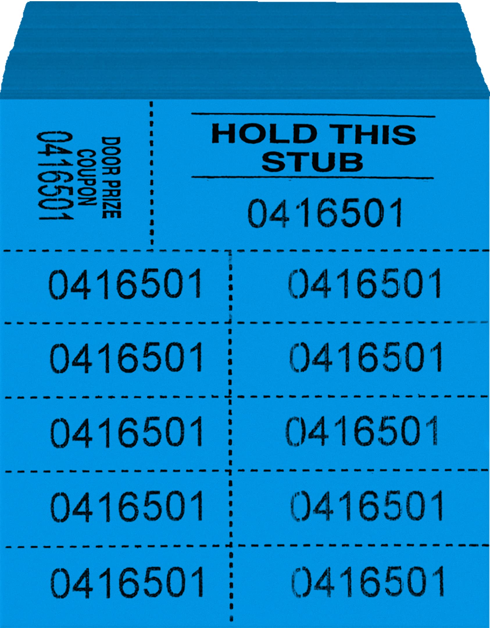 Auction Tickets - 500 Sheets - 10 Numbers per Sheet (Blue)
