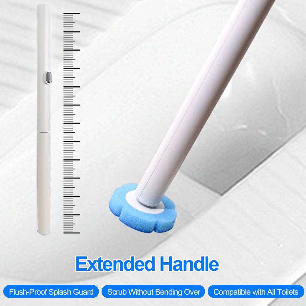Disposable Toilet Brush & Toilet Bowl Cleaner Kit - 3-in-1 Wall Mount System with 16 Replacement Heads, Thickened Design for Hygienic Cleaning