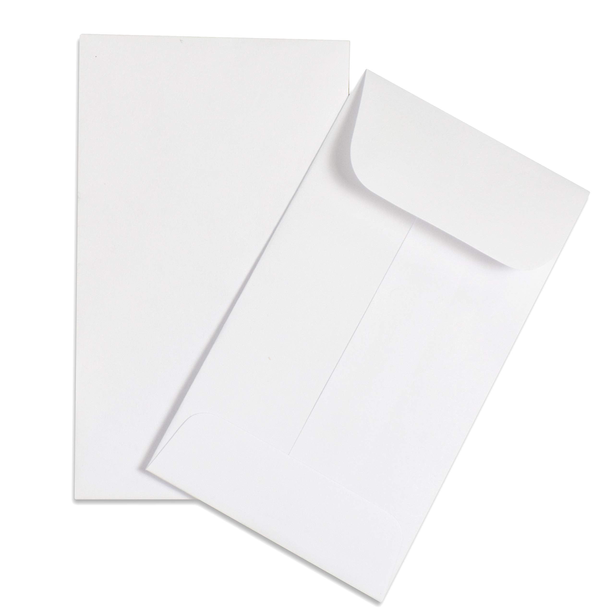 500 Guardian #3 Paper Coin Envelopes - Blank Small Envelopes for Coins, Receipts, Stamps, Small Parts Storage, & More – 2-1/2” x 4-1/4” Cash Envelopes – Gummed Flap Gift Card Holder Envelope