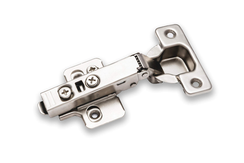 Berta 4-Pack Full Overlay Frameless Soft-Close European Hinges, 110° 3D Adjustable, Clip-On Concealed Kitchen Cabinet Door Hinges with Screws - Ideal for Modern Cabinets