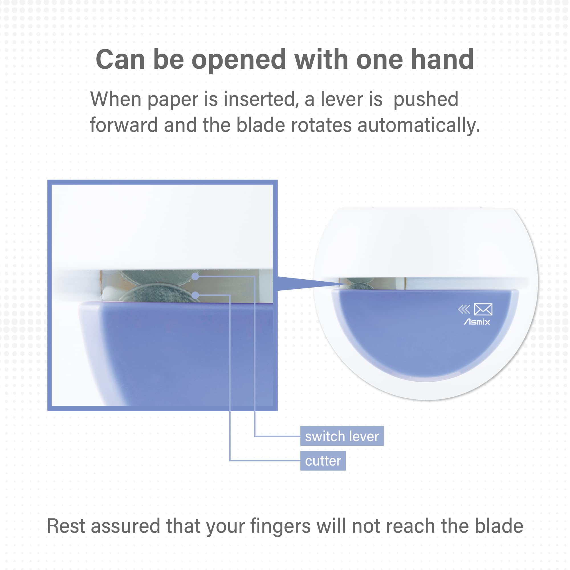 Electric Letter Opener, LO85B Blue Letter openers Envelope, Envelope Opener, Blue Asmix(Japan Import)