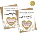 HAMUIERS Will You Be My Godparents Scratch Off Card for Auntie and Unlce, Godparents Proposal Gift from Niece Nephew, Godparents Request Asking Card, Godmother and Godfather Proposal Card