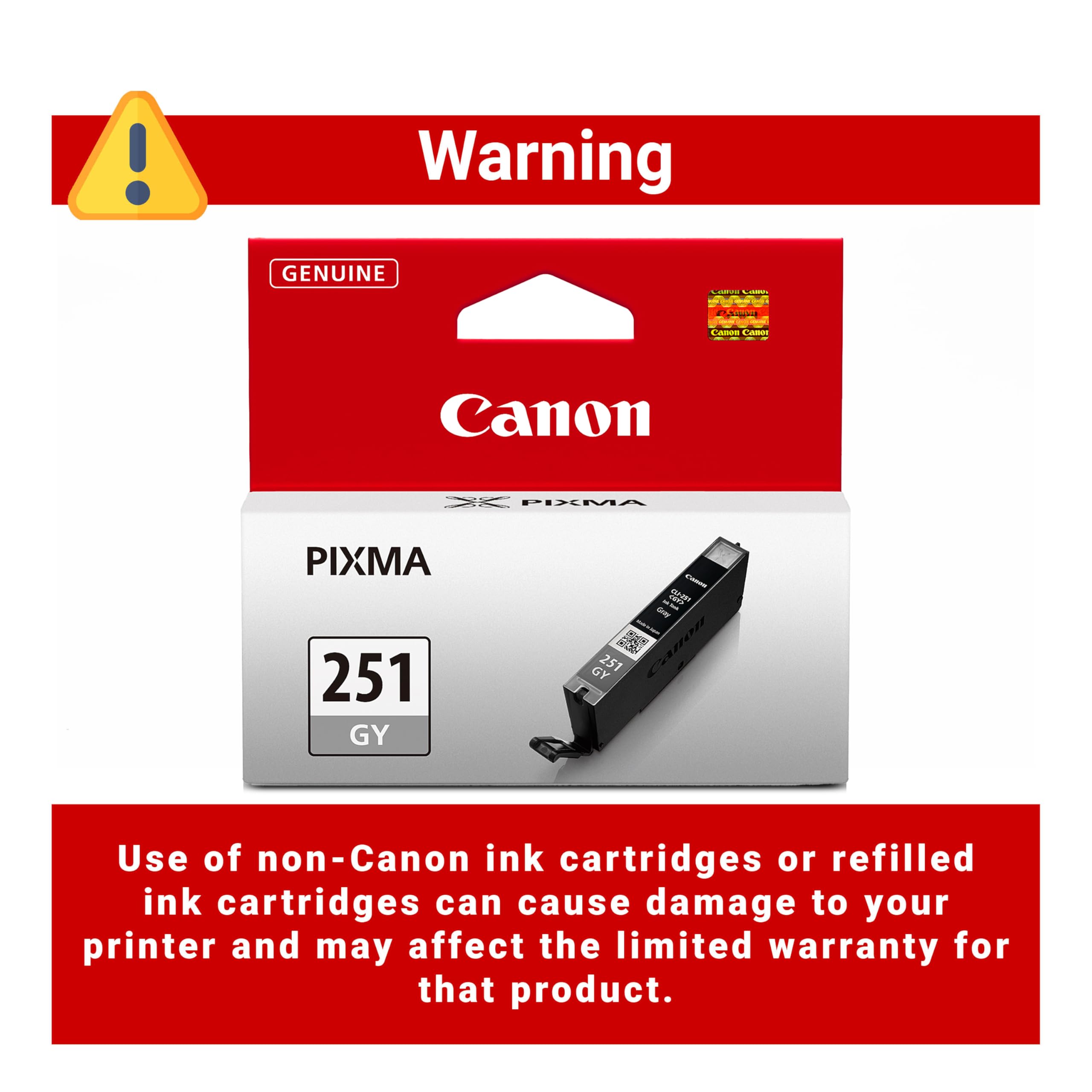 Canon Genuine CLI-251 Grey Ink Cartridge