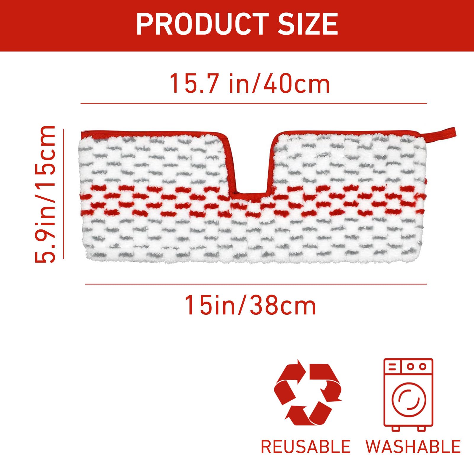 4-Pack Microfiber Washable Mop Head Refills — Compatible with Vileda Promist Max, O-Cedar Reusable Pads, Replacement Heads.