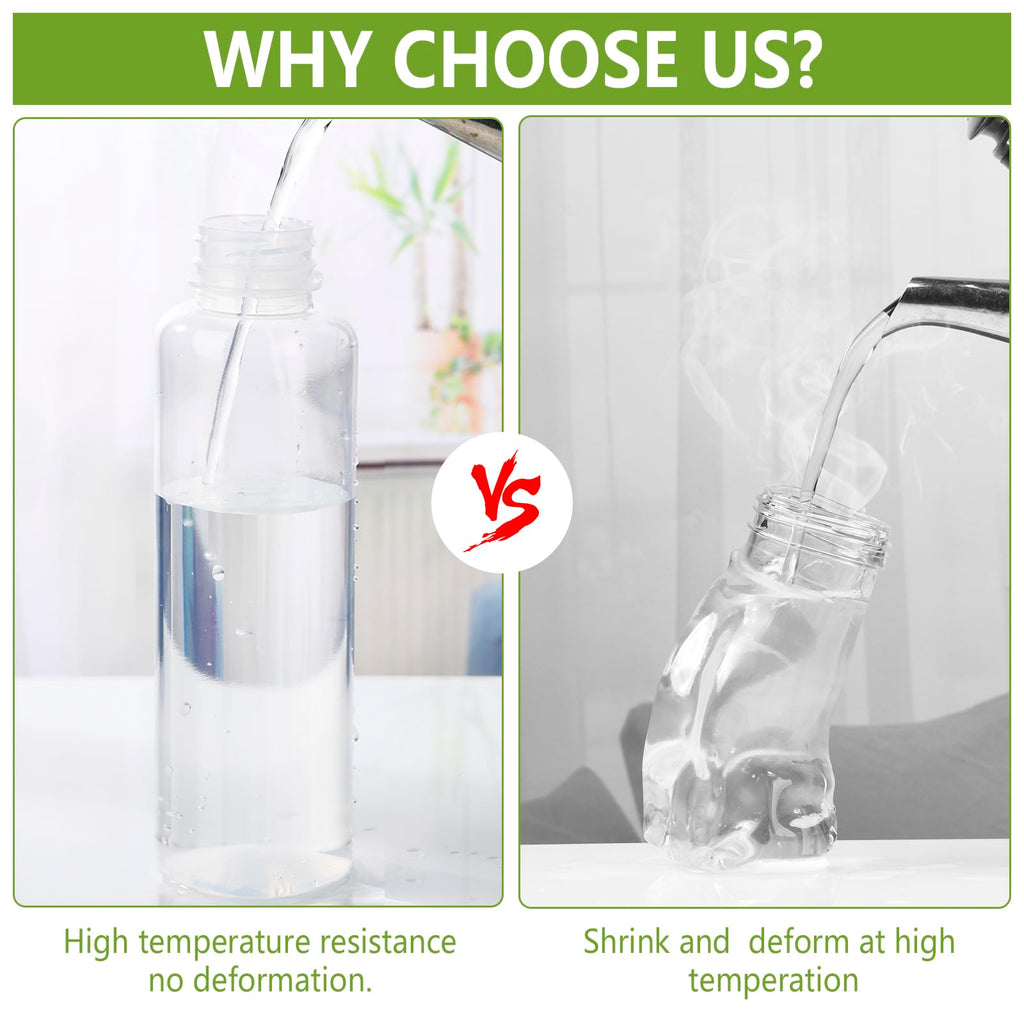 zmybcpack 12 Pack 500 Ml PP Heat-Resistant Plastic Juice Bottles With Caps (Dishwasher Safe) -Plastic Smoothie Bottles-Reusable Bulk Beverage Containers with Lids For Juice, Beverage