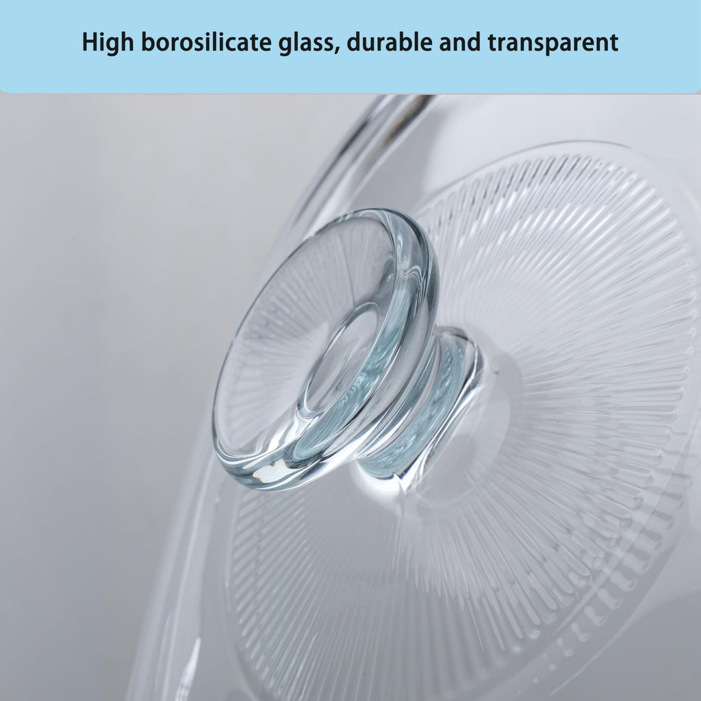 Vitrignis Casserole Dish With Lid - 3qt Glass Baking Dishes For Oven - Clear oval Glass Casserole Dish - Cookware For Cooking, Baking, Serving