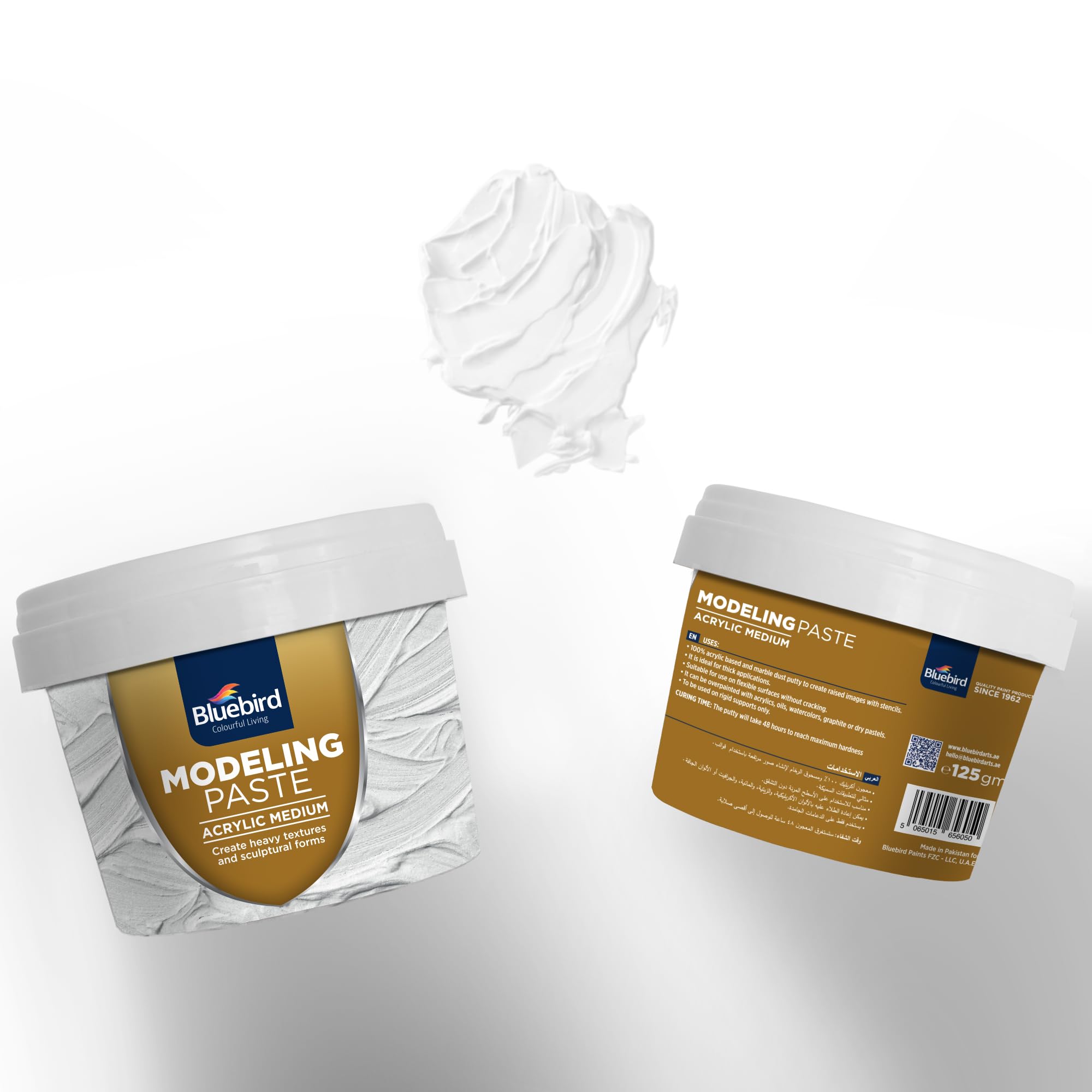 Bluebird Modeling Paste 5.3oz / 150GM - High Density, Acrylic Medium - for Texture and Thickness, Dimension Additive
