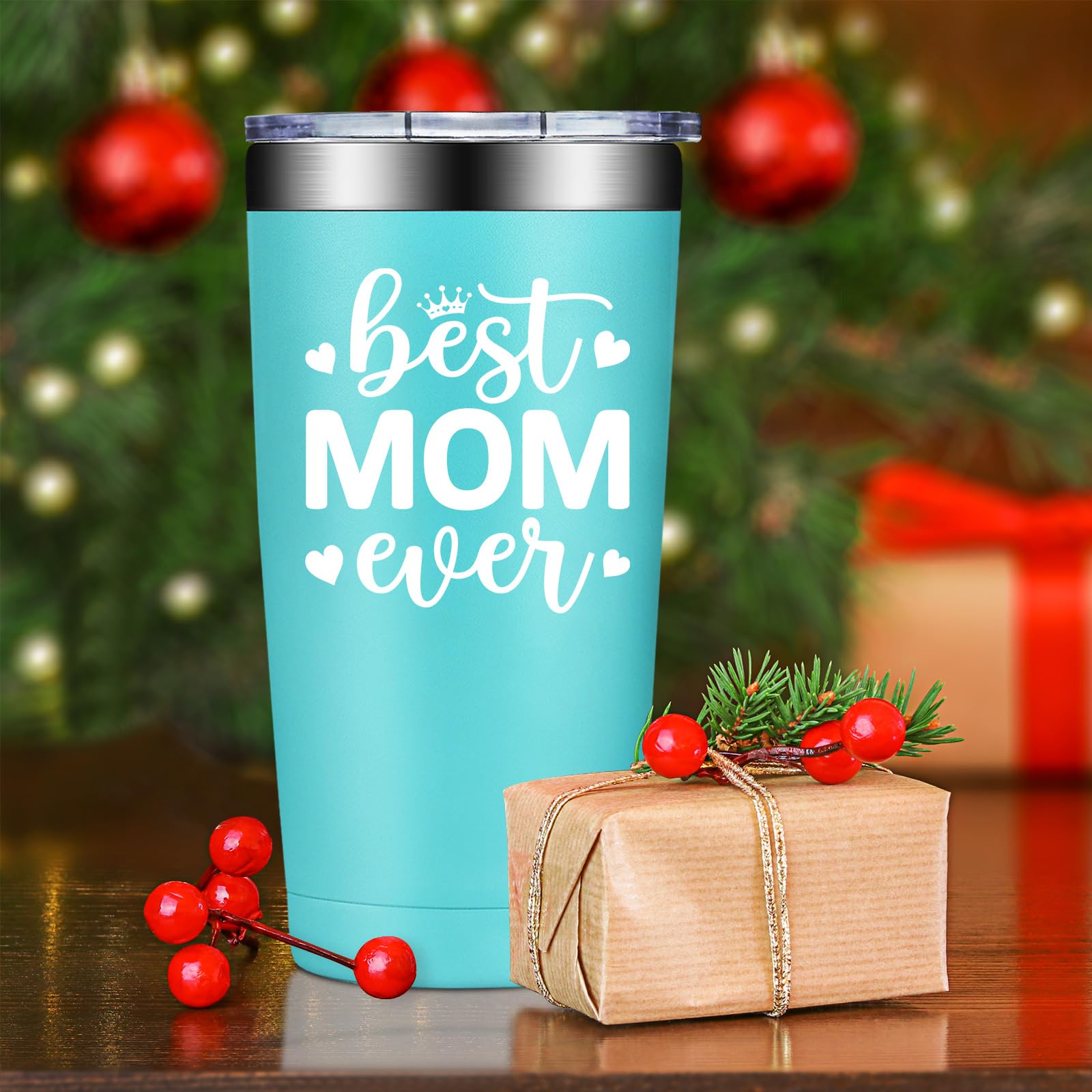 SpenMeta Gifts for Mom - Mothers Day Christmas Birthday Gifts for Mom from Daughter, Son - 20oz Vacuum Insulation Tumbler