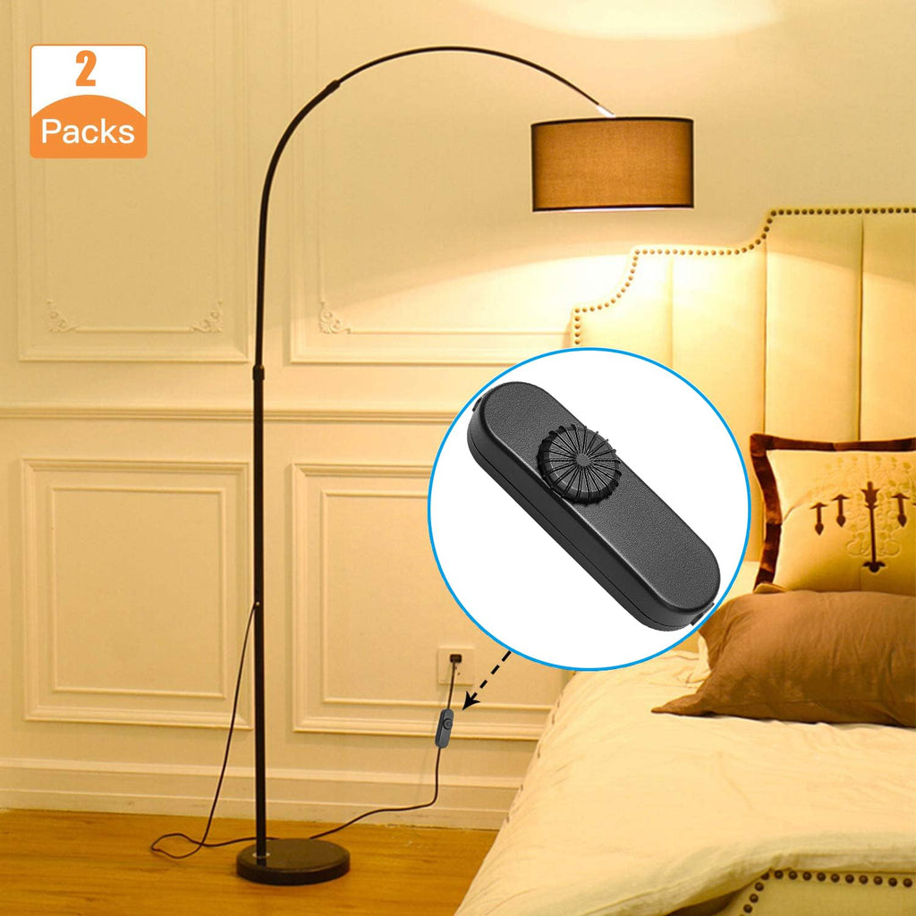 Inline Lamp Switch 2 Pack Full Range Rotary Dimmer Switch Replacement Cord Switch for Floor Lamp Table Lamp Pendant Light Fit