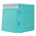 Bubble Mailers Waterproof 5 x 8 inches 50pcs Shipping Envelopes Multicolors Padded Envelopes Self Seal Adhesive (Teal, 5''x8'')