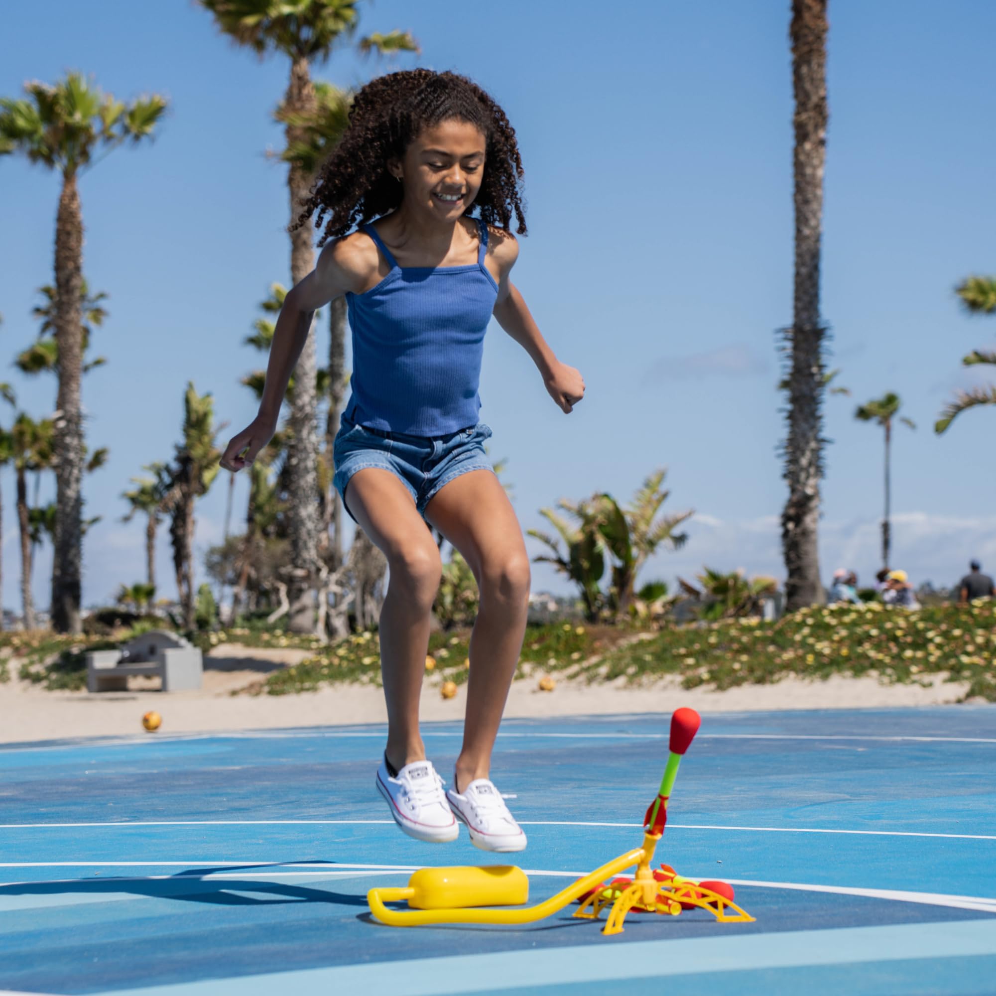 The Original Stomp Rocket® Ultra Rocket, 4 Rockets - Outdoor Rocket Toy Gift for Boys and Girls Ages 5 Years and Up - Comes with Toy Rocket Launcher