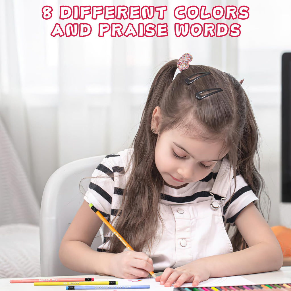 100 Pcs Inspirational Pencils Color Changing Mood Pencil Motivational Pencils with Motivational Sayings for Classroom, Colorful PencilMood Pencil HB Changing Pencilfor Kids Classroom Student Reward