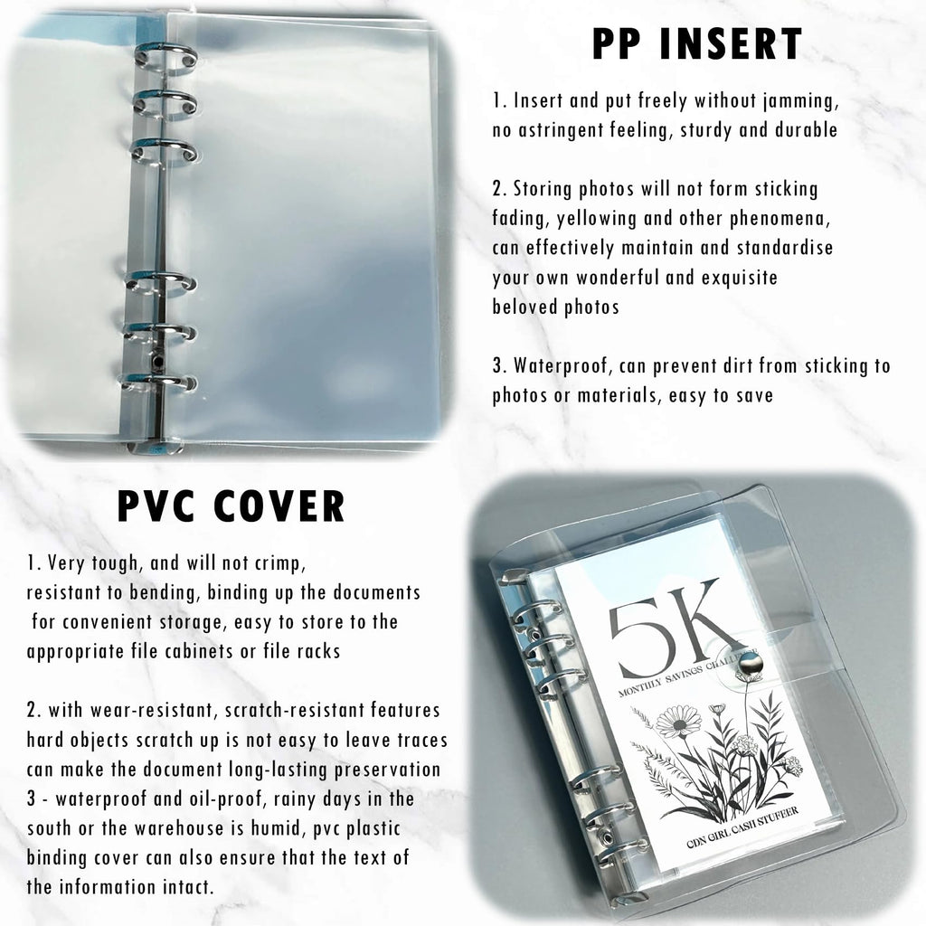 12 Month Envelope Money Saving Challenge Binder, 12 Month Savings Challenge, 2Pcs Money Saving Budget Binder with Cash Envelopes, Reusable Saving Budget Binder, Easy and Funny Way to Save 10K Dollars
