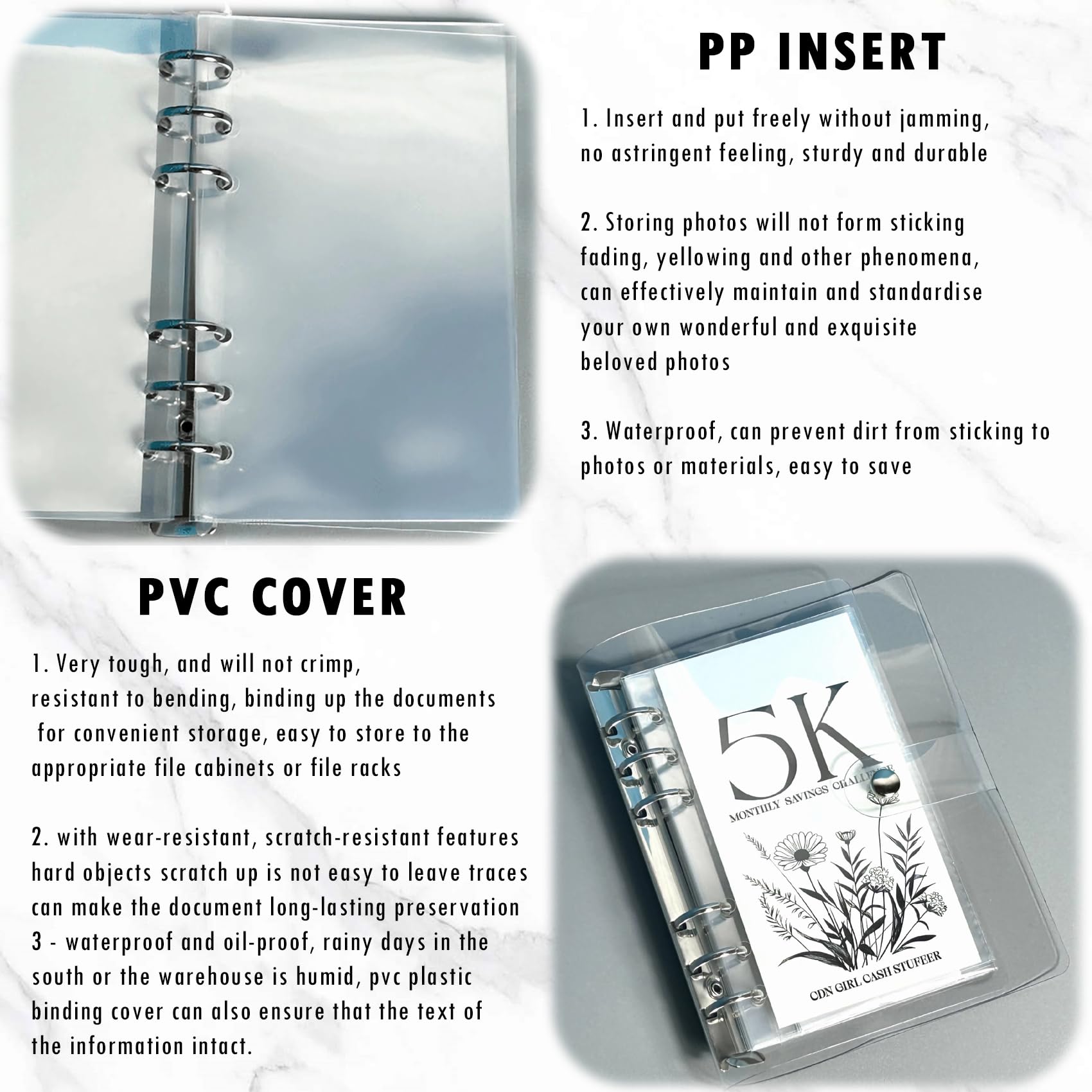 12 Month Envelope Money Saving Challenge Binder, 12 Month Savings Challenge, 2Pcs Money Saving Budget Binder with Cash Envelopes, Reusable Saving Budget Binder, Easy and Funny Way to Save 10K Dollars