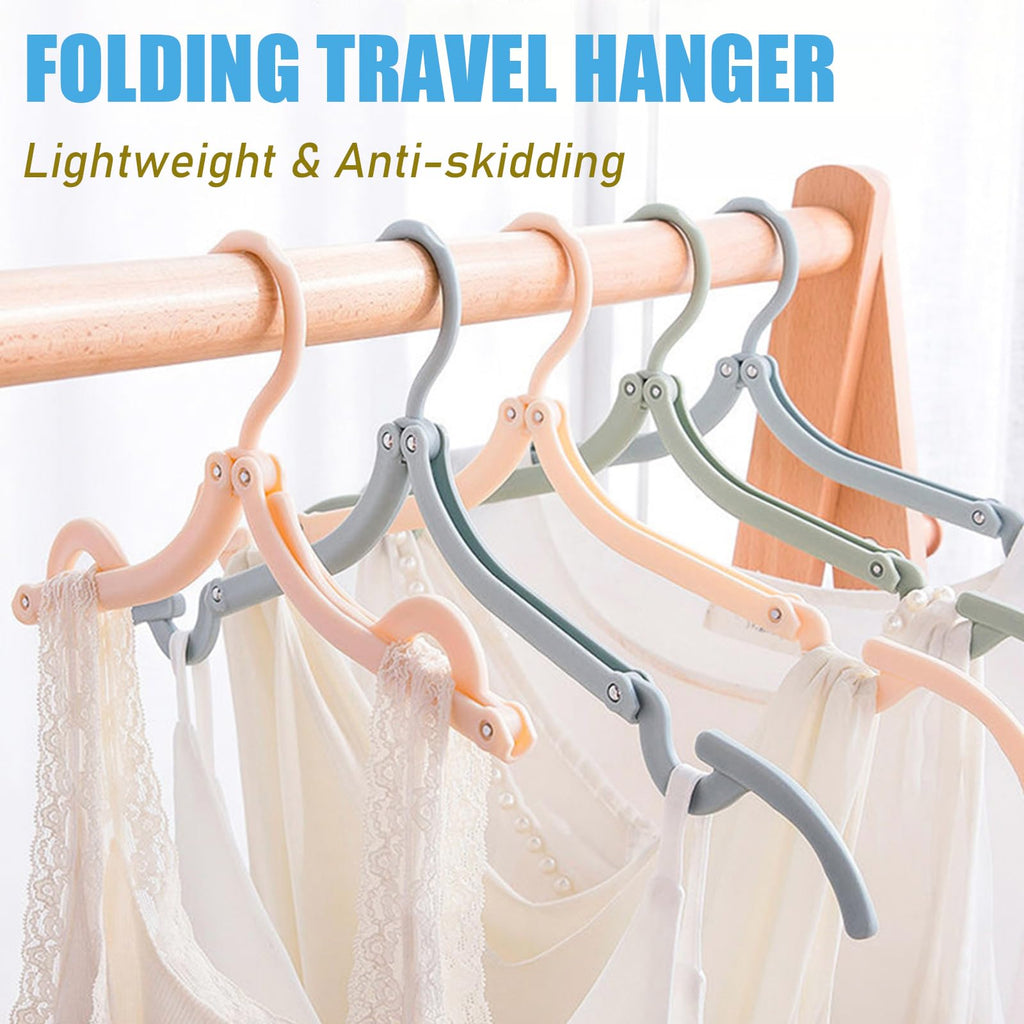 24PCS Travel Hangers Folding Hangers Portable Clothes Hangers,Lightweight Foldable Suitable for Travel Business Camping and Home