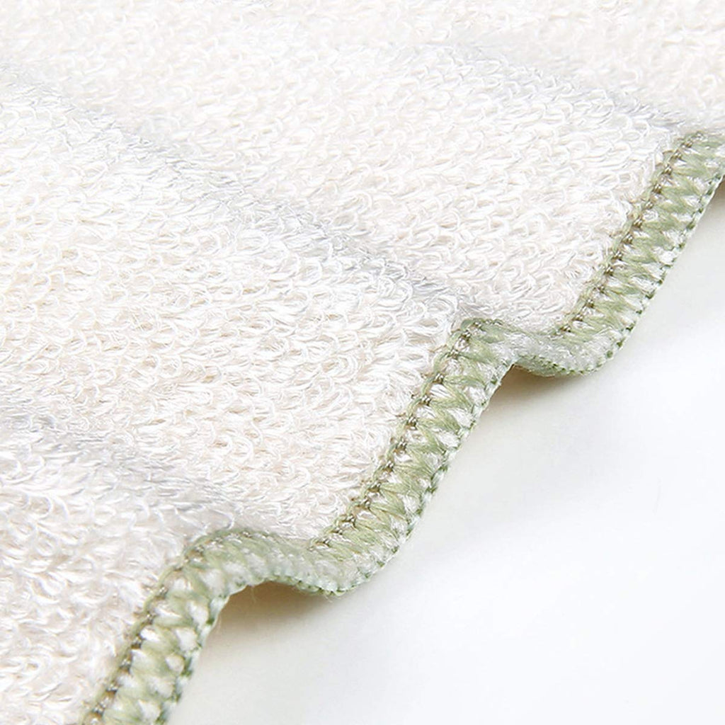 100% Bamboo Kitchen Dish Cloths Dish rags & Kitchen Wipes Odor Free,Washable, Absorbent, Sustainable, Durable 4 Larger & 4 Small,Total 8 Pack