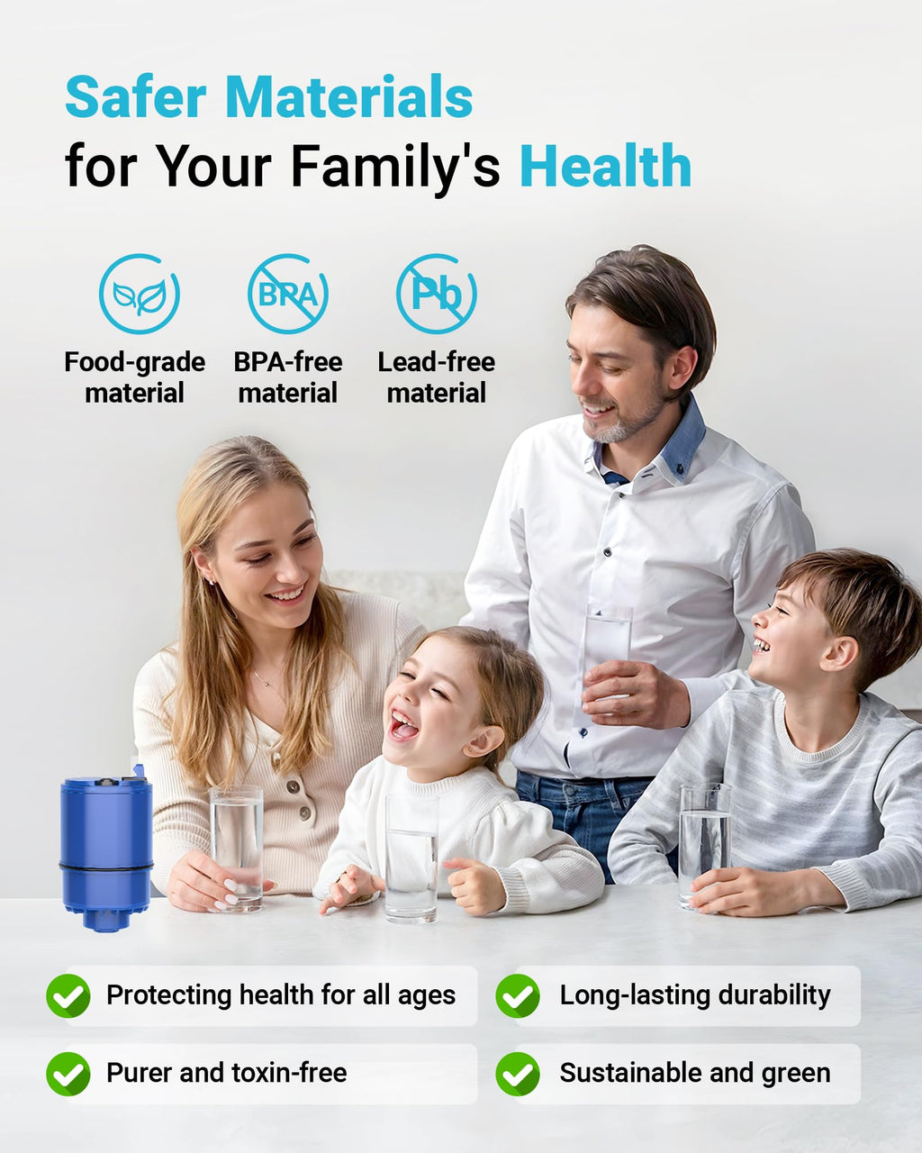 AQUACREST NSF Certified Water Filter, Replacement for Pur® RF-9999® Faucet Water Filter, Pur® Faucet Model FM-2500V, FM-3700, PFM150W, PFM350V, Pur-0A1 (Pack of 3), Model No.: AQU-CF08A