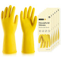 MNOPQ 10 Pairs Rubber Dishwashing Glove,Reusable Household Gloves,Cleaning Dish Gloves for Kitchen, Painting, Gardening, Pet Care,Extra Thickness, Long Sleeves,Non-Slip,XL