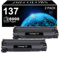 137 Toner Cartridge CRG137 Replacement for Canon 137 Black Toner Cartridge CRG-137 Compatible for Canon 137 Toner for Imageclass MF236n MF230 MF220 MF210 MF247dw D570 MF232w MF244dw MF240 (2 Black)