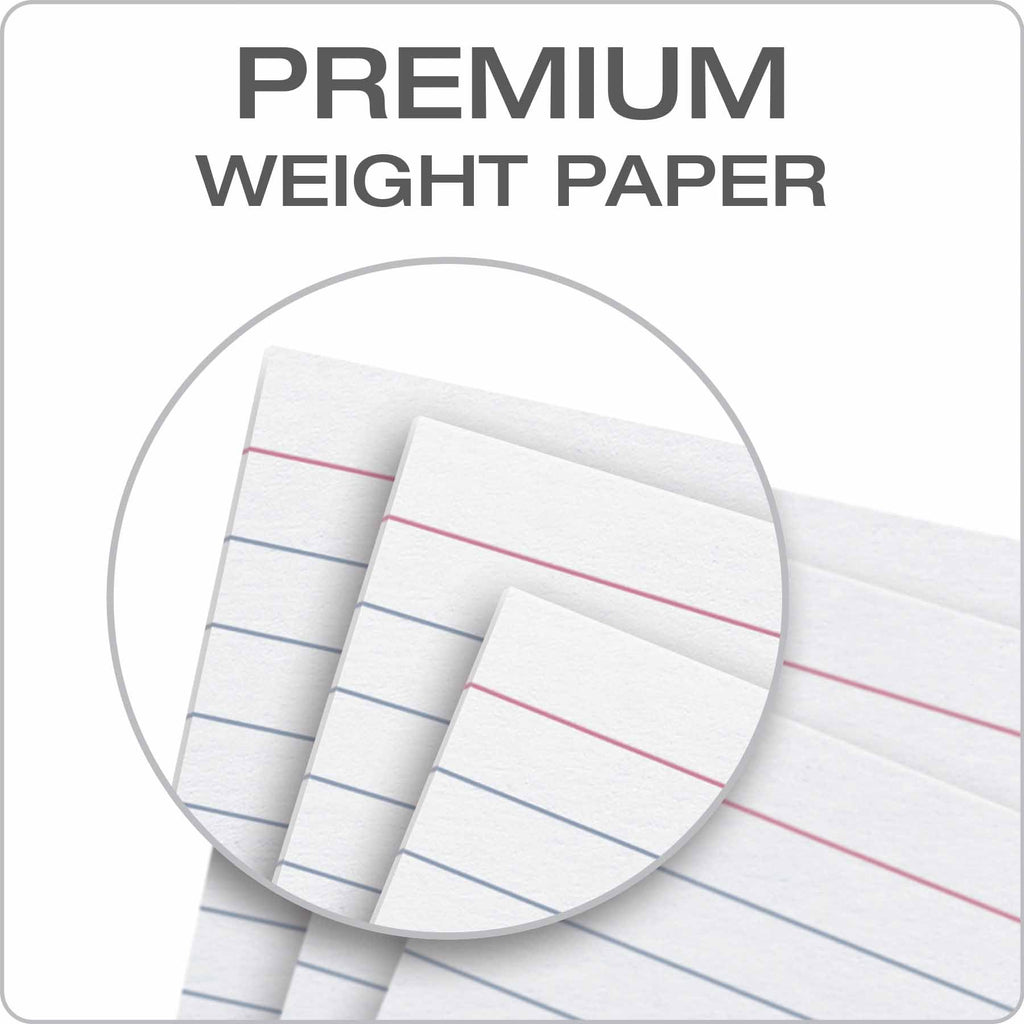 Oxford Ruled Index Cards, 4" x 6", White, 10 Packs of 100 (41)