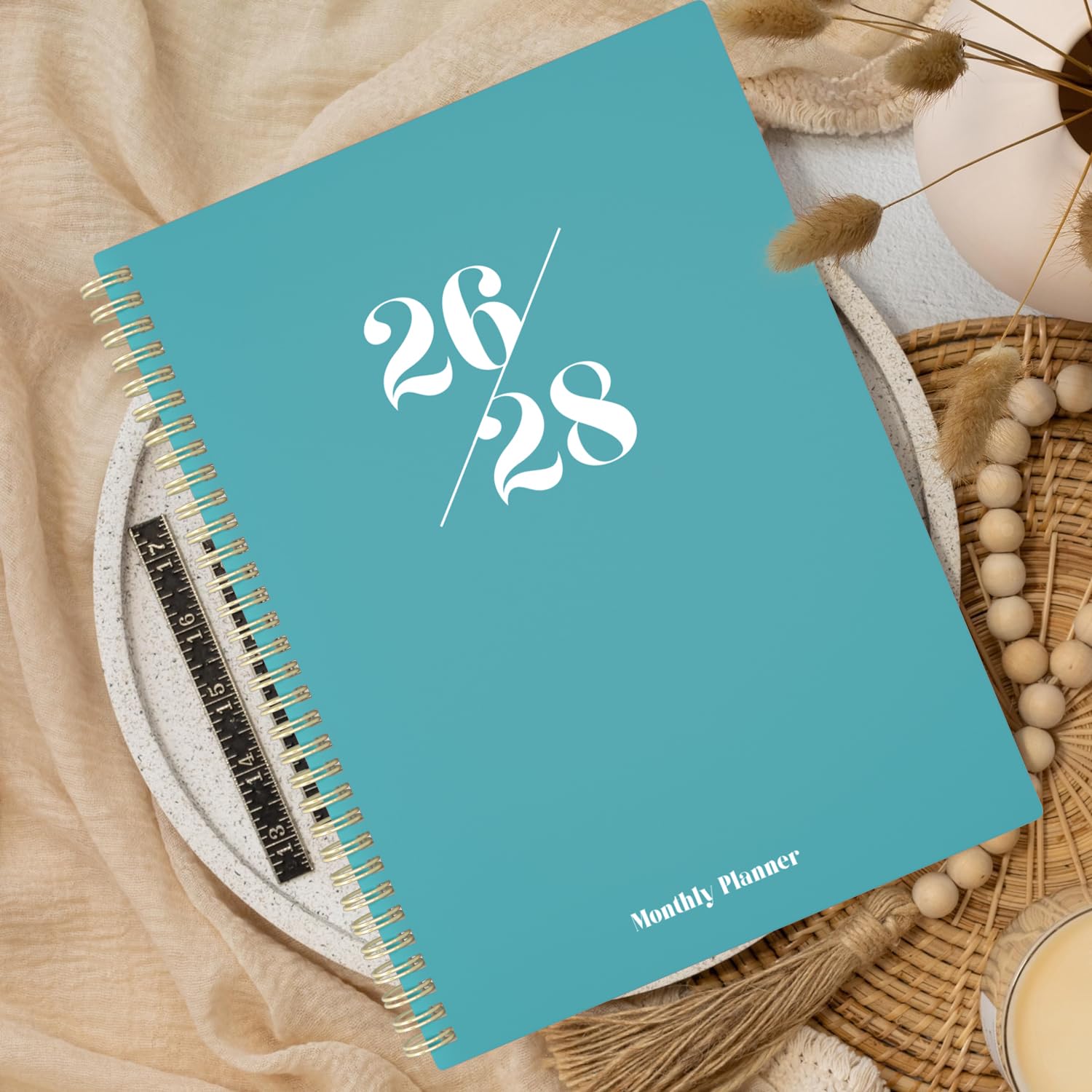 Monthly Planner 2026-2028, 36 Months Calendar Planner 2026-2028 Coated Colour Tabs, from Jan 2026 – Dec 2028, A4 (8.5'' x 11'') with Ruled Spread, Hardcover, Spiral Wirebound, Holidays, Notes