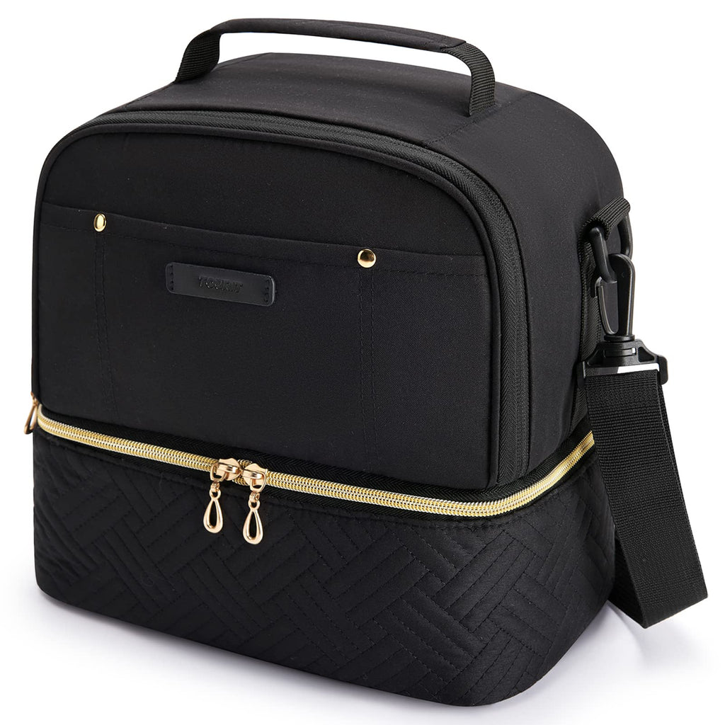 TOURIT Lunch Bag Women Double Deck Lunch Box Insulated Lunch Cooler for Women Men Work, School