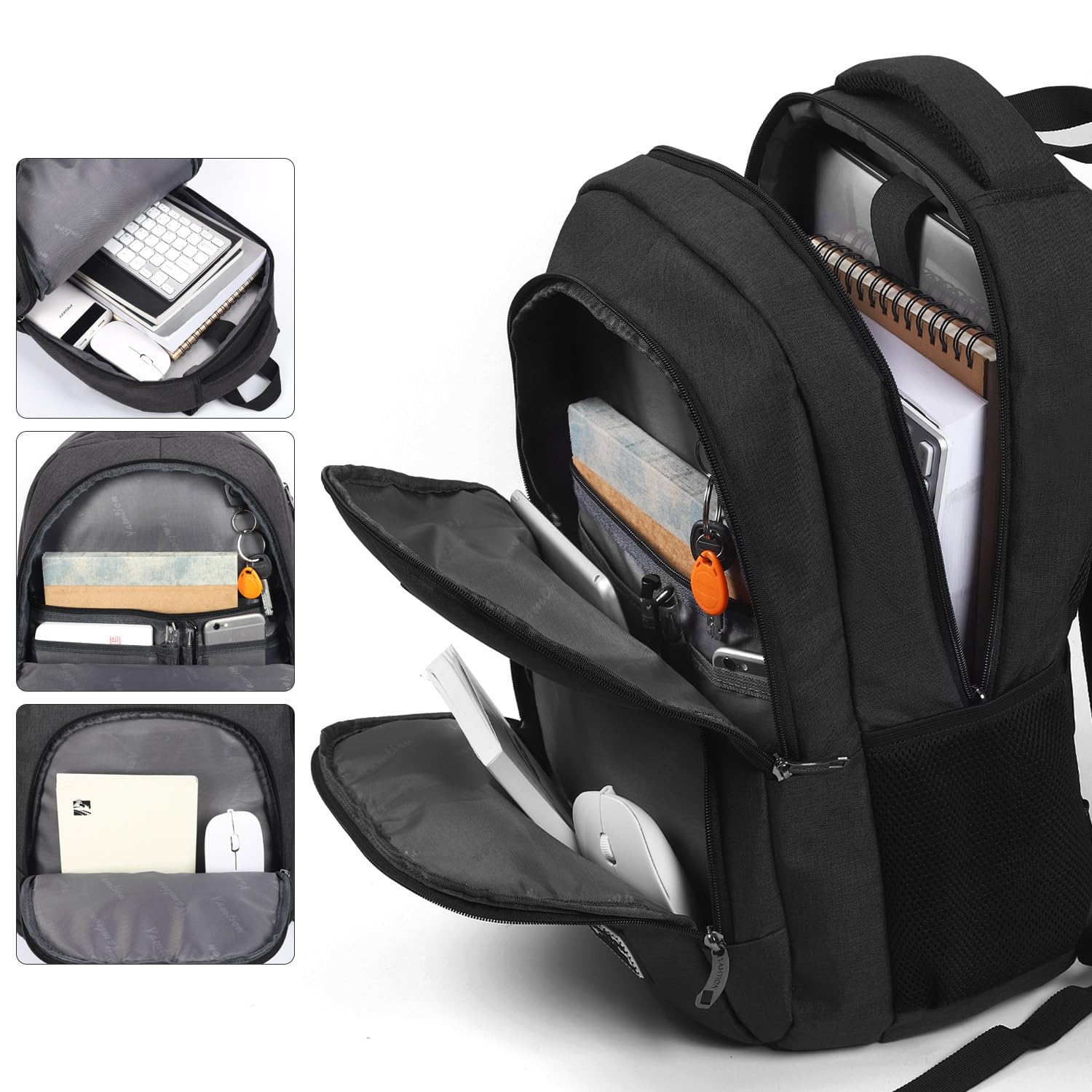 Backpack for Men and Women,School Backpack for Teenager,15.6 inch Laptop Bookbag with USB Charging port for Business Work College Travel