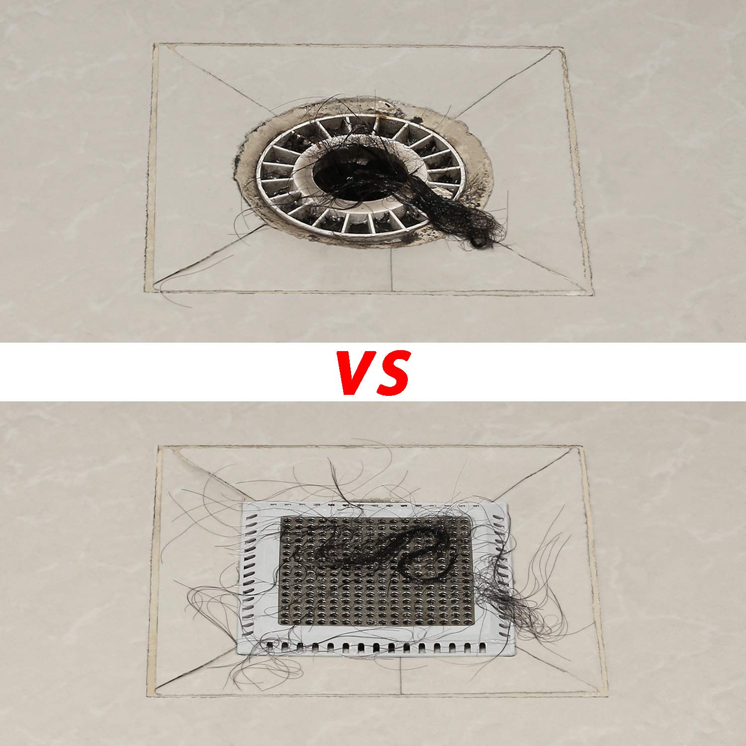 Aojuxix Shower Drain Hair Catcher/Drain Protector/Shower Drain Cover for Bathroom Floor Drain