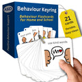 Behavior Keyring Lanyard -ABA Therapy Materials -Premium Plastic Material -Special Education Classroom Supplies -Autism Learning Materials (English)