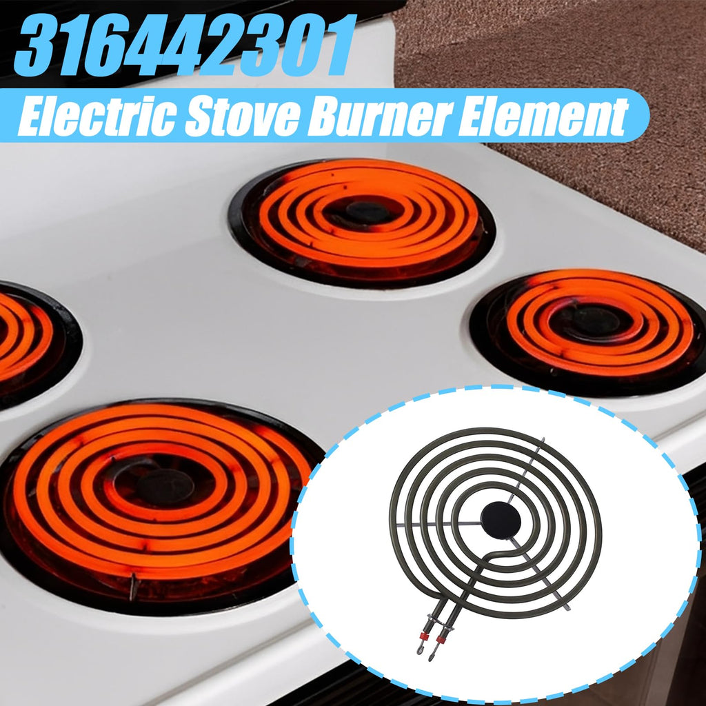 Wadoy 316442301 MP26YA 8 inch 5 Turns Surface Burner Element - Compatible Heating Element for Range, Stove & Cooktop AP4356467 222T025