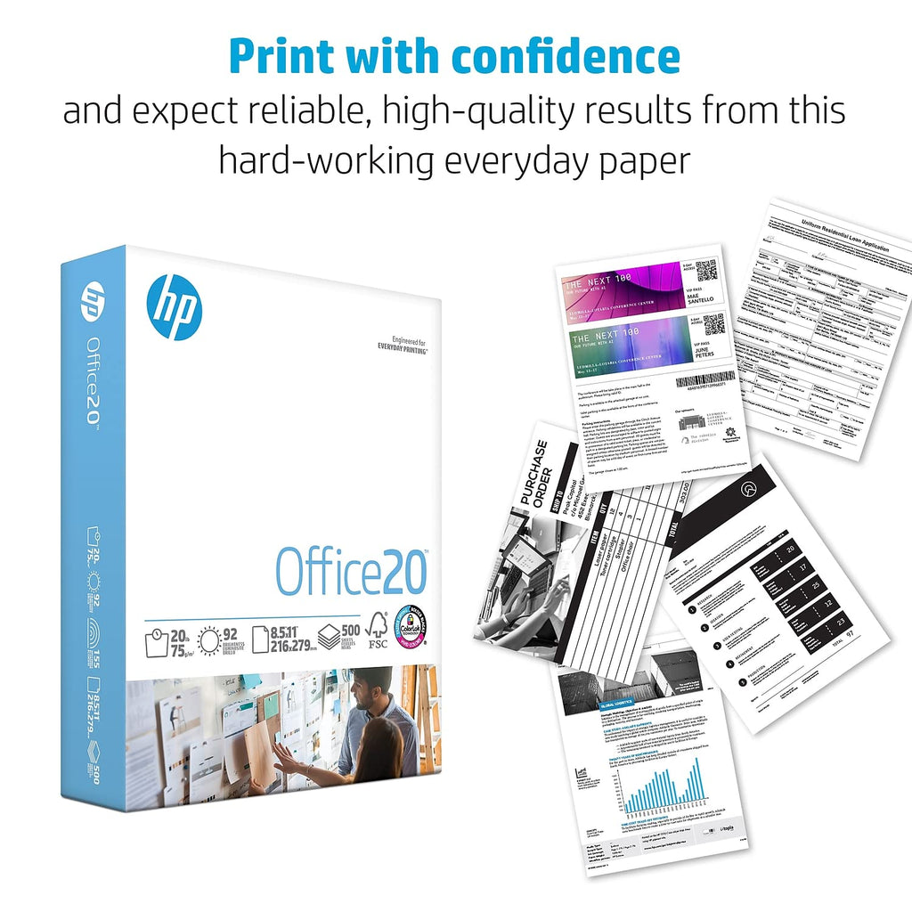 hp Printer Paper | 8.5 x 14 Paper | Office 20 lb | 1 Ream - 500 Sheets | 92 Bright | Made in USA - FSC Certified | 001422R