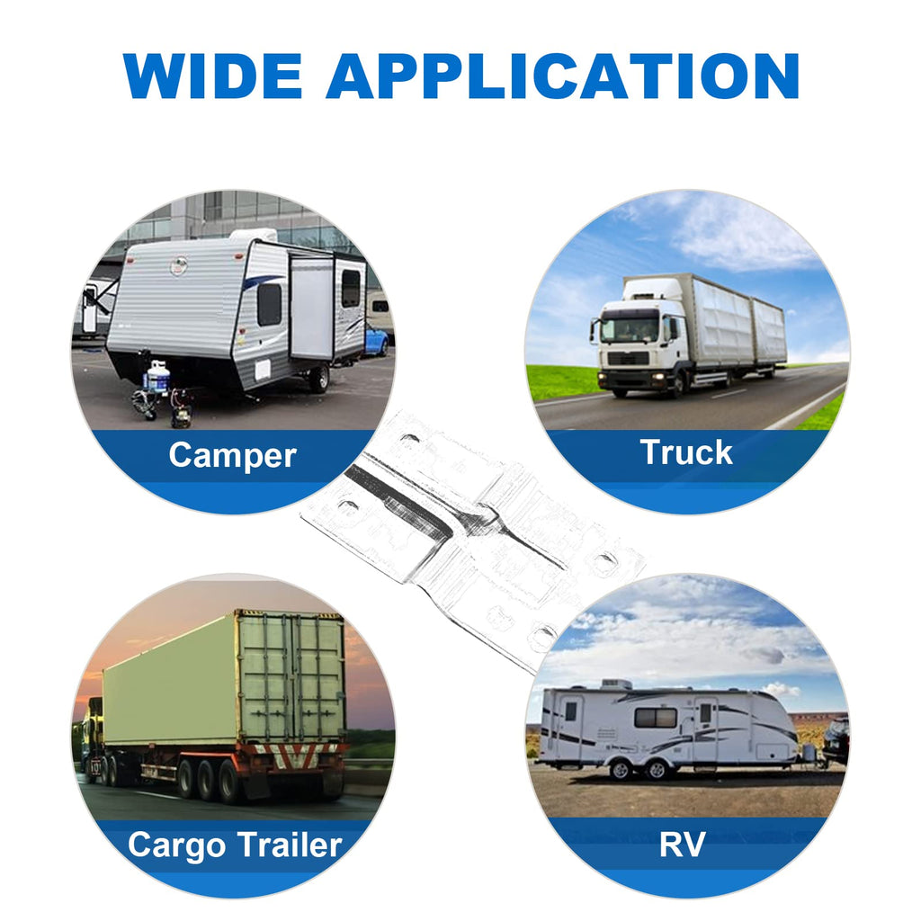 Vkinman 2 Pcs RV T-Style Door Holder 304 Stainless Steel RV Door Latch Trailer RV Screen Door Latch 6 Inch Camper Door Latch Trailer RV Door Holder
