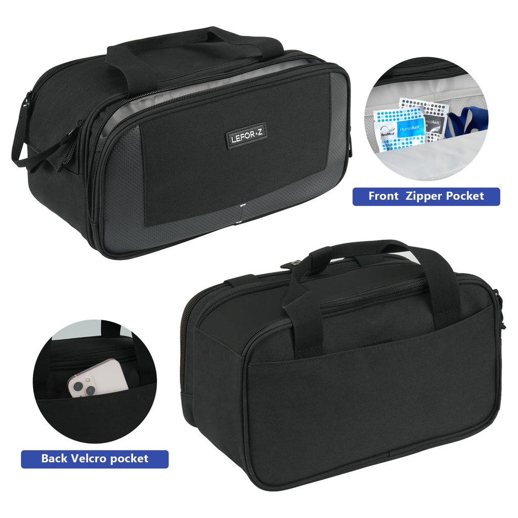 Travel Carrying Bag Compatible with ResMed AirMini CPAP Machine and Accessories,Portable Storage Organizer Case Fits for CPAP Equipment and Supplies(Bag Only)