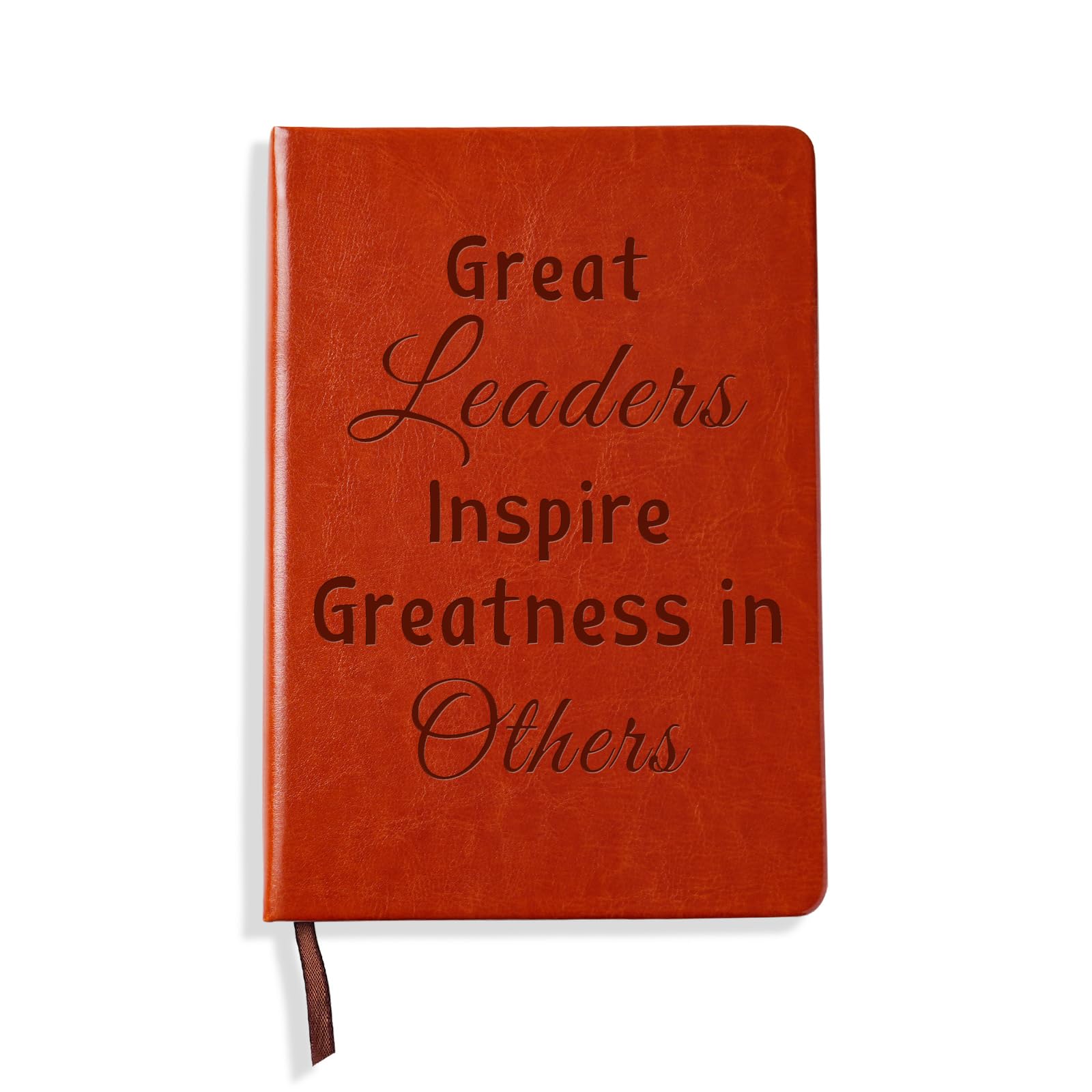 Boss Appreciation Gift Mentor Gift Notebook Great Leaders Notebook Leader Supervisor PM Mentor Retirement Gift Coworker Farewell Leather Journal Notebooks (Great)