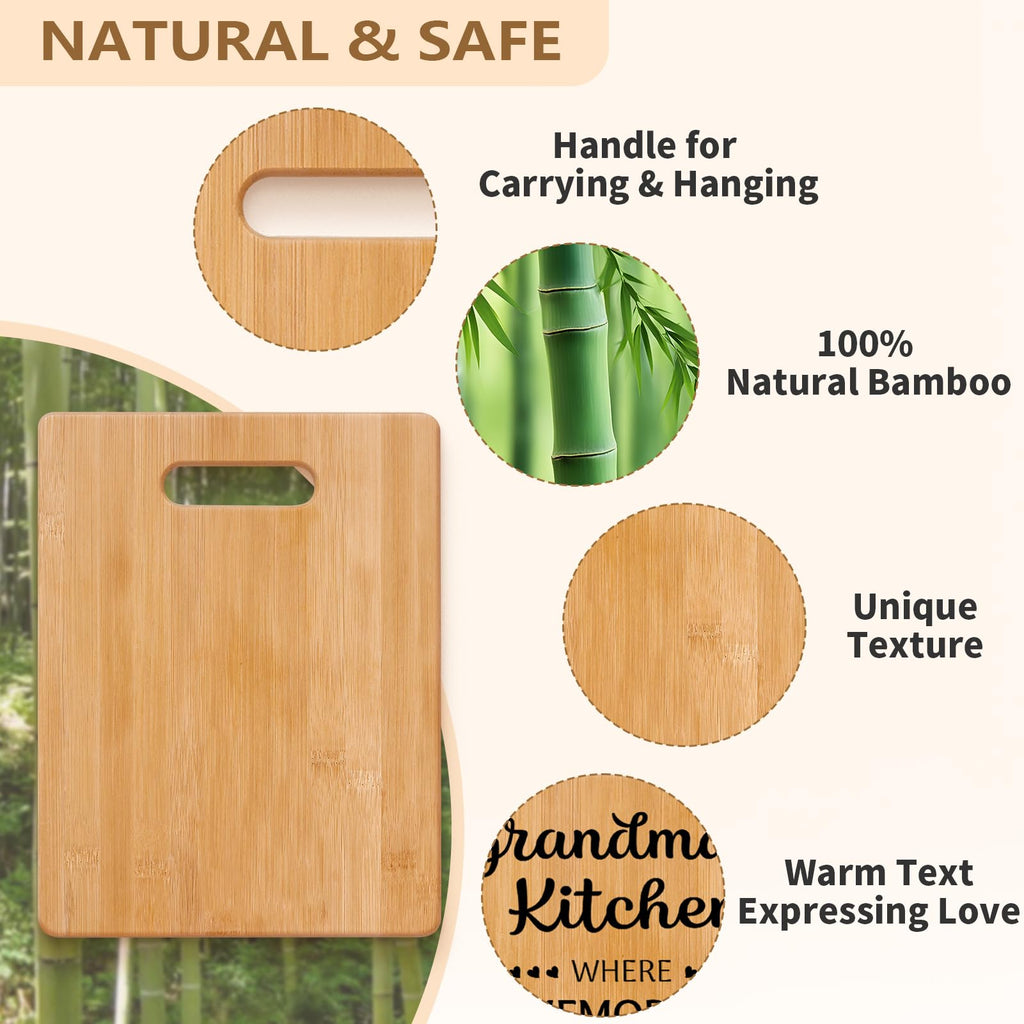 Milcier Gifts for Grandma, Birthday Gifts for Grandma, Unique Cutting Board for Grandmother from Grandchildren, Best Birthday Christmas for Nana Grandmother