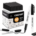 colpart Dry Erase Markers Fine Tip - Pack Of 90 Black Whiteboard Markers Bulk With Low Odor White Board Markers Dry Erase For School, Office, Home, Work On White Board & Calendar, Refrigerator